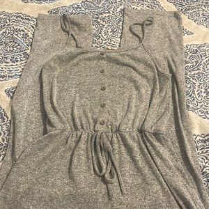 Grey jumpsuit casual spaghetti strap size Medium
